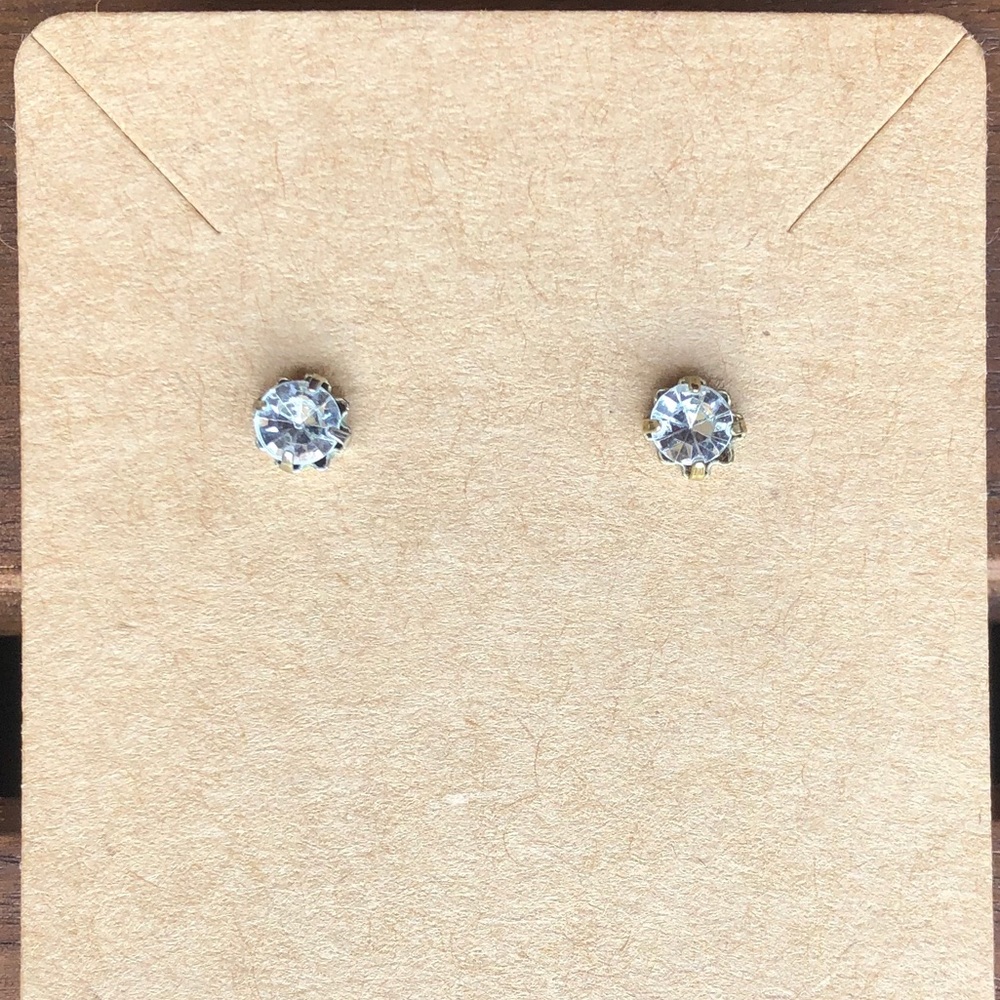 Gold and Crystal studs